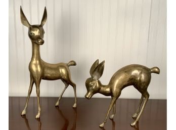 Two Art Deco Style Bronze Deer (CTF20)