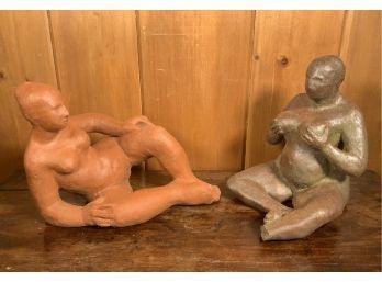 Two Roger Prince Terracotta Sculptures (CTF20)