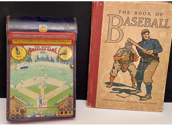 Vintage Baseball Game And Baseball Book (CTF10)