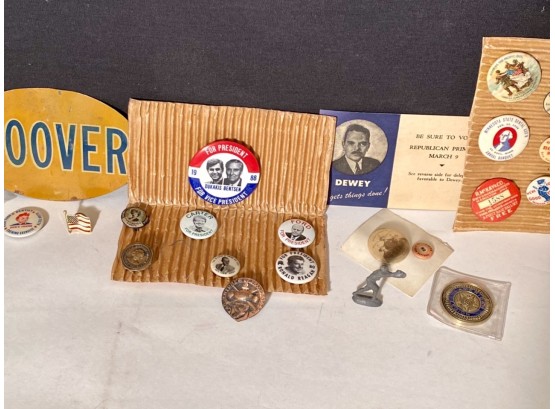 Vintage Political Buttons (CTF10)