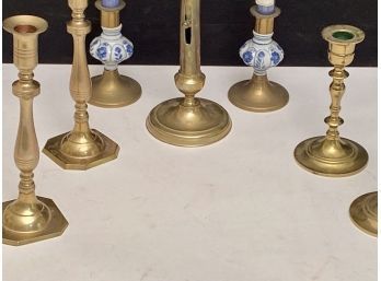 Brass Candlestick Collection, 10pcs. (CTF10)