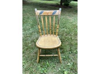 19th C. Painted Arrow Back Windsor Chair (CTF10)