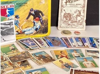 Vintage Baseball Cards, Lunch Box, Mecca Cigarette Cards (CTF10)