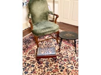 Vintage Chair, Footstool, Hitchcock Table (CTF30)