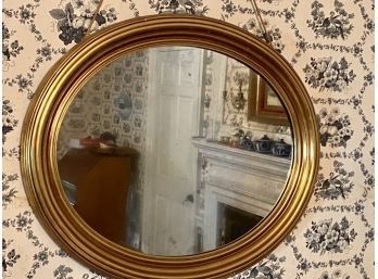 Oval Gold Gilt Framed Mirror (CTF20)