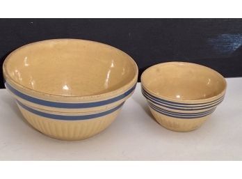 Antique Creamware Mixing Bowls (CTF20)