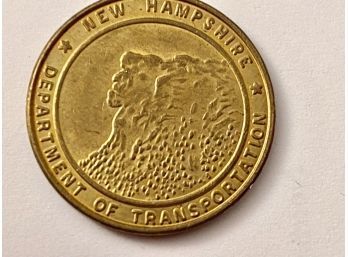 Discontinued NH DOT Toll Tokens With The Old Man Of The Mountain (CTF10)
