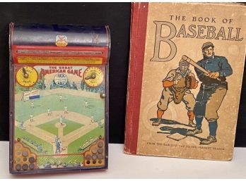 Vintage Baseball Game And Baseball Book (CTF10)