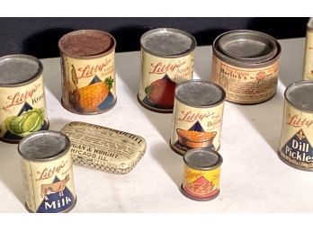 Vintage Miniature Advertising Tins, 14pcs.  (CTF10)