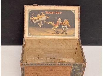 Antique Wooden Cigar Box (CTF10)