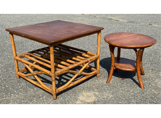 Two Side Tables Including Old Hickory  (CTF20)
