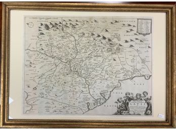 Antique Map: Innocenzo Mattei/A. Kircher, Rome/italy, Late 17th C. (CTF10)