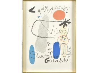 Joan Miro Galerie Maeght 1950 Exhibition Poster (CTF10)