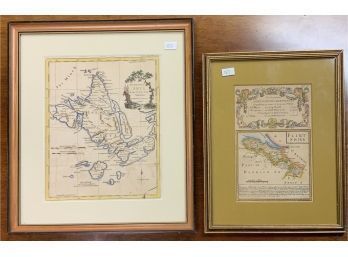 Two Antique Maps: The Island Of Skye, By T. Kitchin & J. Barber, 1780 And Other (CTF10)