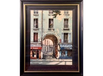 Large Print On Canvas, Archway French Street Scene (CTF20)