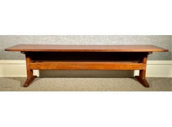 Modern Red Stained Pine Bench (CTF20)