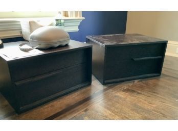 Low Profile Wood Two Drawer Nightstands(CTF20)