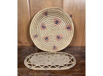 Two Native American Woven Trays (CTF10)