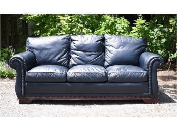American Made Classic Leather Sofa (CTF50)