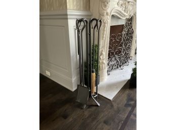 Heavy Wrought Iron Fireplace Tools (CTF10)