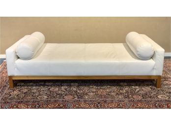 Modern White Leather Sofa/daybed  (CTF30)
