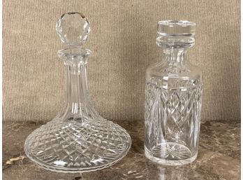 Two Waterford Crystal Decanters, Alana And Glandore (CTF20)