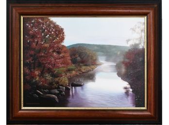 Michael McGovern Oil On Canvas, Ottaquechee River (CTF20)