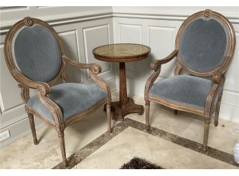 Pair Of Louis XVI Style Chairs (CTF30)
