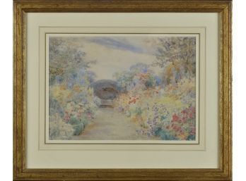 George Samuel Elgood Watercolor, Ramscliff Flowers (CTF10)