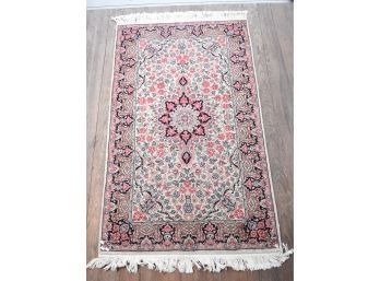 Persian Ivory/pink Oriental Scatter Rug (CTF30)