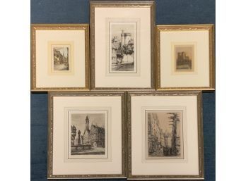 Five Etchings, European City Scapes (CTF10)