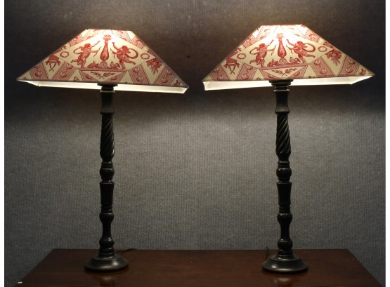 Pair Of Modern Decorative Table Lamps (CTF10)