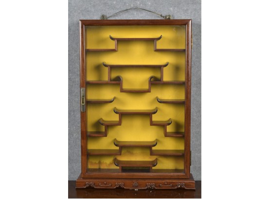 Small Chinese Rosewood Display Cabinet (CTF10)