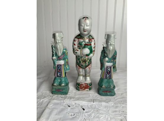 Three Ca. 1900 Chinese Porcelain Figures (cTF30)