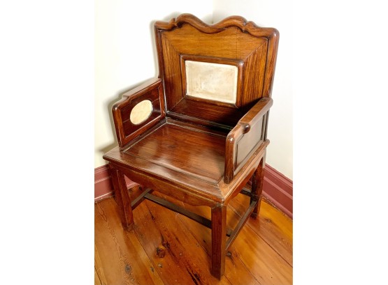 Chinese Armchair With Inset Marble Plaques (CTF20)