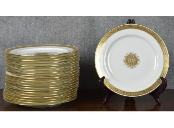 Mintons Gilt Decorated Porcelain Plates, 22pcs.  (CTF20)