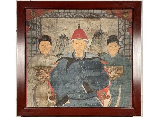Antique Chinese Ancestral Portrait Painting (CTF20)