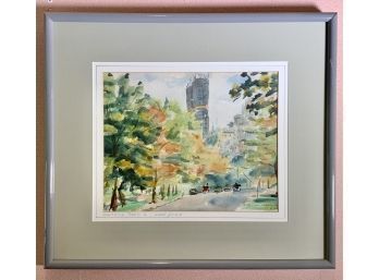 Mid Century Watercolor, Central Park (CTF10)