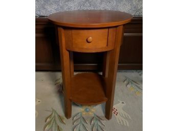 Round One-drawer Lamp Table (CTF10)