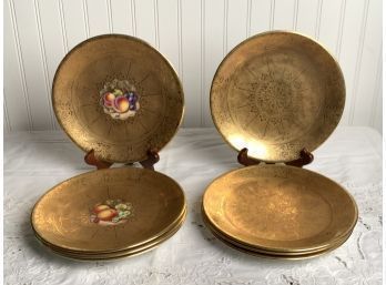Royal Worcester Hand Painted Plates, 8 (CTF20)