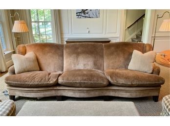 Large Brown Custom Sofa, Doreen Interiors NY (CTF80)