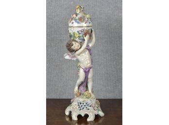 Antique Vienna Porcelain Figural Urn (CTF20)