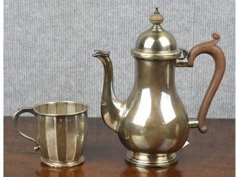 Sterling Tea Pot And Cup (CTF10)