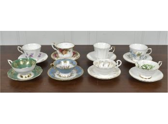 Eight Bone China Teacups And Saucers (CTF10)