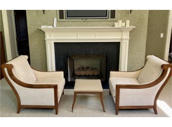 Pr. Quality Oversized Upholstered Chairs (CTF50)