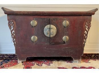 Antique Chinese Elm Cabinet (CTF20)