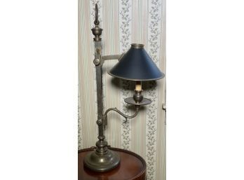 Brass Lamp With Tole Shade (CTF10)