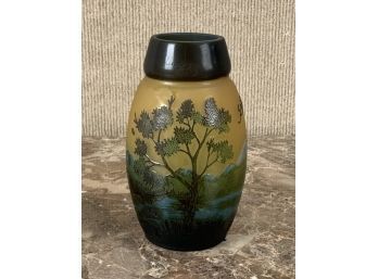 French Cameo Glass Vase (CTF10)