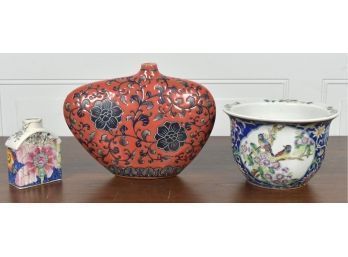 Three Vintage Asian Ceramic Vessels (CTF20)
