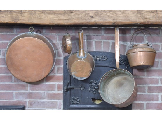 Antique Copper Cookware, 5pcs. (CTF10)